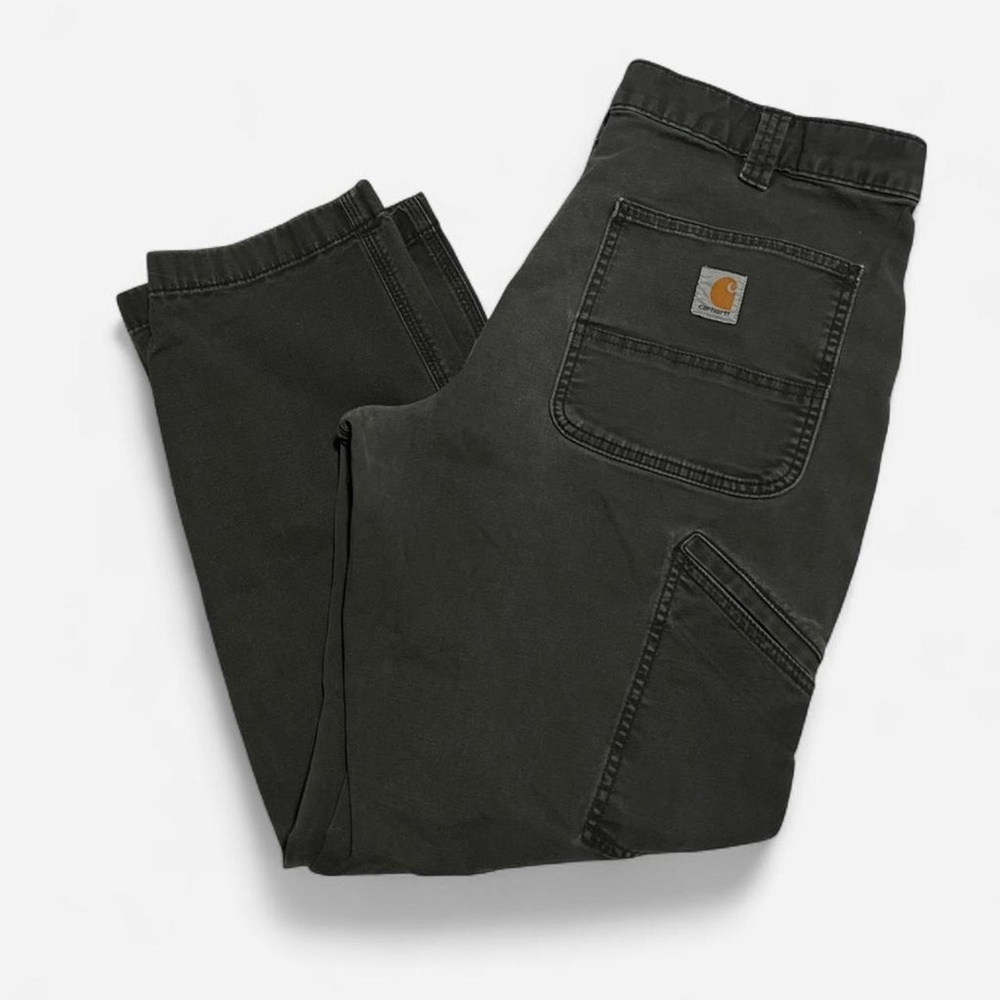 Carhartt Men's Green and Khaki Trousers